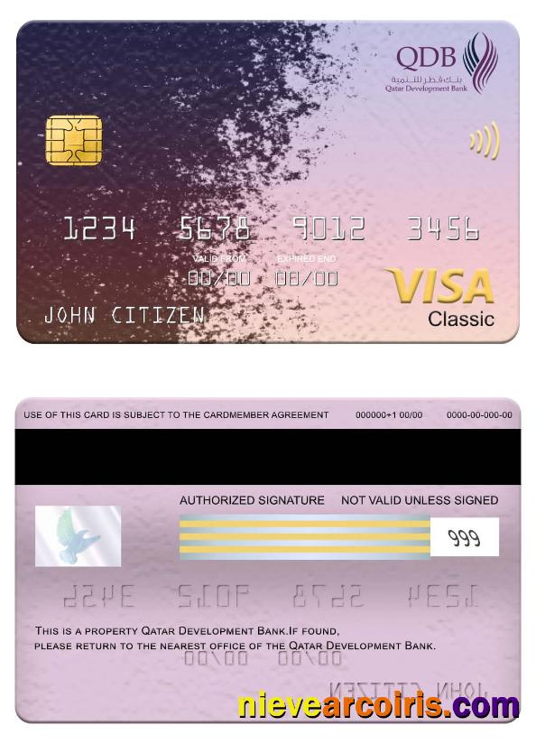 Qatar Development Bank visa classic card